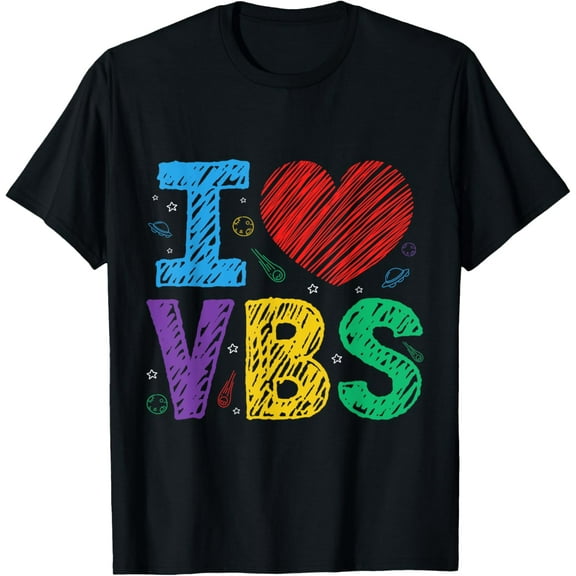 t-shirtI Love VBS Vacation Bible School Squad Religious Theme T-Shirt mens t shirt，black，women，funny，misfits，men，journey