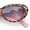 Tortoise Pink - Black Pink, variant on Womens Star Emblem Bling Luxury Diva Cat Eye Plastic Sunglasses All Black