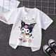 thumbnail image 3 of Ropa para niños Kuromi, linda camiseta de algodón para niña, camisetas blancas de dibujos animados para niño, camisetas de verano para bebé, lindas camisetas estampadas, regalo de disfraz, 3 of 5