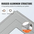 thumbnail image 4 of VEVOR Gutter Guard, 5 inch Width, Aluminum Leaf Filter DIY Gutter Cover, 52 PCS 208 ft Total Length, 0.157'' Hole Diameter & 0.02'' Thick Raptor Gutter Guards Fits Any Roof or Gutter Type, 4 of 9