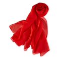 thumbnail image 2 of Longue Foulard en Chiffon de Soie Couleur Unie, 2 of 7