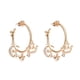 thumbnail image 1 of Aretes Arracadas Ametrinaa Corazón Luna y Corona Chapa de oro 18k, 1 of 5