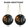 thumbnail image 3 of Horror Halloween Michael Myers Christmas Tree Hanging Ornaments Ceramic Round Xmas Ornaments Decorations Souvenirs Gift For Home Office Car, 3 of 7