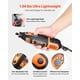 thumbnail image 5 of Kit de herramientas rotativas VEVOR de 84 piezas, miniherramienta rotativa eléctrica de 200 W con cable, 6 velocidades (8000-40000 RPM), herramientas multiusos para grabar, lijar, pulir, tallar, 5 of 9