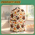 thumbnail image 4 of FOR U DESIGNS Turkey Pumpkin Maple Leaf Print Blender Cover Thanksgiving Decor Washable, Stain Resistant, with Top Handle & Pockets, Fits Coffee Maker & Juice Machine, 4 of 7