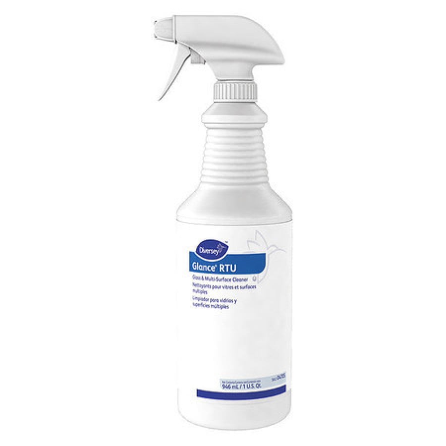 DIVERSEY 04705 Glass Cleaner,32 oz.,Bottle,PK12