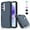 Blue, variant on Njjex Dustproof Drop Proof Shockproof 2 Layers Full Body Back Cover for Galaxy A35 5G, Black