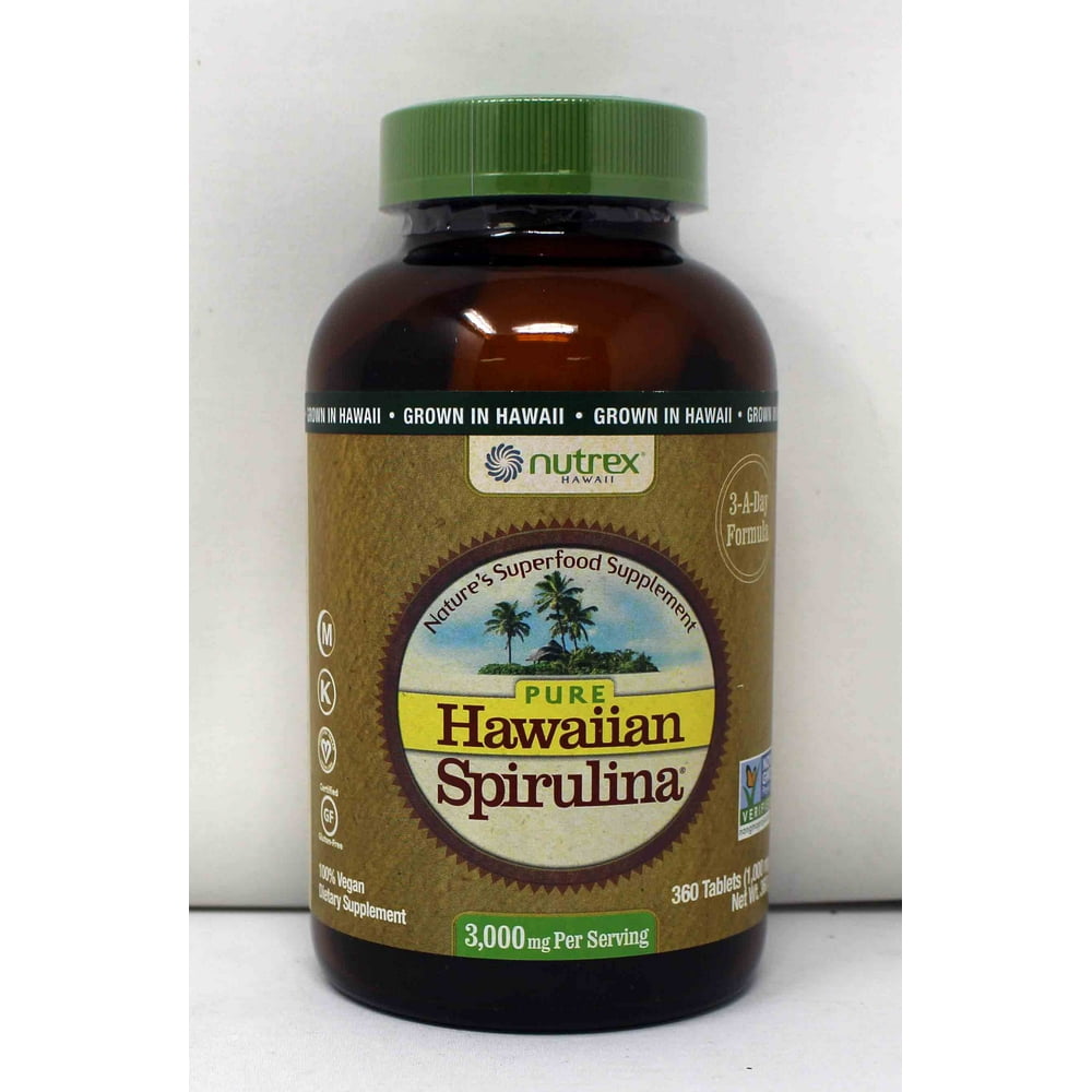 Nutrex Hawaii Pure Hawaiian Spirulina 1000mg Dietary Supplement 360