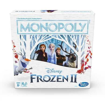 Monopoly Game: Disney Frozen 2 Edition Board Game for Ages 8 and Up