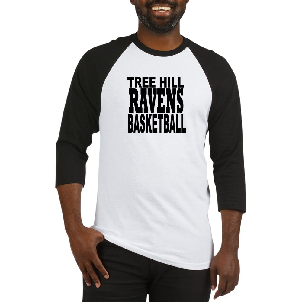 Cafepress - One Tree Hill Ravens Baseball Jersey - Cotton Baseball Jersey, 3/4 Raglan Sleeve Shirt, Size: Medium, Blue