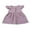 Purple, variant on Toddler Girls Fly Sleeve Dress Solid Color Round Collar Single-breasted Dresses