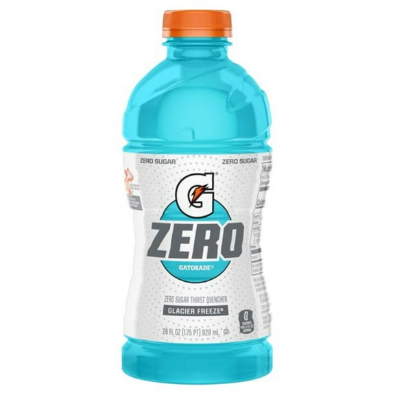 Gatorade Zero Glacier Freeze Sport Drink, 28 oz Plastic Bottle, Quantity of 2