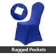 thumbnail image 2 of 10 uds., fundas para silla de comedor de Spandex azul real para sala de estar, protector universal de silla elástica para bodas, banquetes y fiestas Feliz Sencillez, 2 of 5