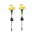 thumbnail image 3 of ¡Compra Inteligente!, Luces solares de flores Decoración de patio de villa Luces solares de flores de narciso Luces para exteriores Akmoler, 3 of 8