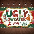 thumbnail image 5 of Festive Design Ugly Sweater Banner Reindeer Theme Christmas Decoration for Holiday Party Winter Celebration Indoor Event, 5 of 9