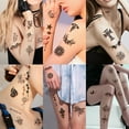 thumbnail image 6 of Yazhiji 40 Sheets Henna Temporary Tattoo for Women and Girls Sexy Fake Tattoo Stickers, 6 of 6