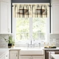 thumbnail image 4 of Coffee Kitchen Valance Curtain Coffee Time Phrase Modern Cup Image Rod Pocket Valance Window Treatments 1 Panel Short Curtains for Kitchen Farmhouse Bathroom Decor 54 x 18 in, 4 of 6