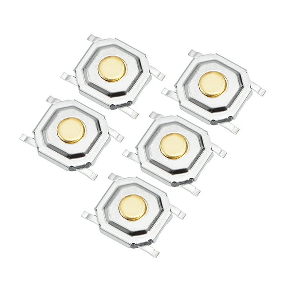 5PCS 5x5x1.5mm PCB Surface Mounted Devices SMT Mount 4 Pins Push SPST Tactile Tact Switch