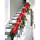 thumbnail image 4 of 2 guirnaldas de luces decorativas con flores, adornos artificiales para árbol de Navidad de 13 pies para decoración de fiestas (pilas no incluidas), 4 of 7