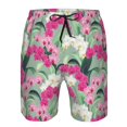 thumbnail image 3 of Fotbe Orchids Flowers Trajes de Baño Estampados para Hombre, Shorts de Verano de Secado Rápido, Ropa de Playa, Bañadores-XX-Large, 3 of 6