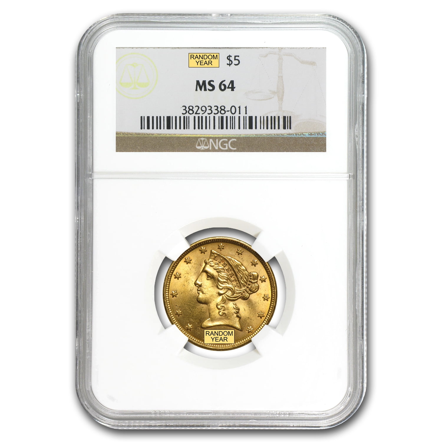 SKU #72779 1926 Gold $2.50 America Sesquicentennial MS-64 NG 