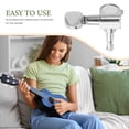 thumbnail image 3 of EXHUMKY 4Ud De Cabezal De Afinación Para Ukulele Accesorio Profesional En Metal Plateado, 3 of 8