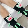 thumbnail image 4 of Aellinatey Cute Funny Frogs Calf Socks for Women Novelty Cartoon Middle Tube Socks Gift, 4 of 15