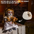 thumbnail image 5 of ELAMAS 10 Inch Animatronic Creepy Girl Doll Halloween Animated Decorations with Sound Activated Spooky Sound, Light Up Eyes, Scary Move, Haunted House Holiday Decor Horror Prop for Indoor, Outdoor, 5 of 7