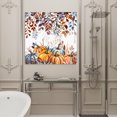 thumbnail image 4 of Wall Art Prints, Orange Blue Fall Framed Canvas Prints for Bedroom Living Room Bathroom Office, Thanksgiving Maple Leaf Pumpkins Gallery Wrap Wall Art Poster for Gifts Home Decor 12"x12", 4 of 9