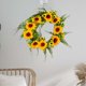 thumbnail image 5 of Guirnalda de flores redondas, coronas de puertas delanteras para eventos, telón de fondo, decoración para todas las estaciones del hogar flor de sol Zulema coronas de puerta, 5 of 8