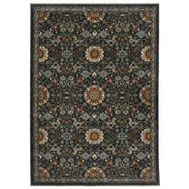 Oriental Weavers Aberdeen Area Rug - 006B1 - 6'7" x 9'6" - in Blue/ Multi - Vintage Inspired, Stain Resistant, Family and Pet Friendly , Dining, Living Room Rug
