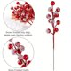 thumbnail image 4 of 10 Uds. para Navidad Con Rama Baya Y Copo Nieve Navideña Color Rojo, 4 of 7