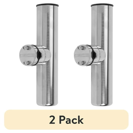 (2 pack) D DRIFT ALL THINGS WATER Stainless Steel Marine Clamp-on Rod Holder