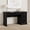 Black, variant on 54" Fluted Home Office Desk with Storage, Modern Executive Desk with Charging Station, Wooden Computer Desk with Drawers for Storage File, Writing Desk for Study, Living Room, Bedroom