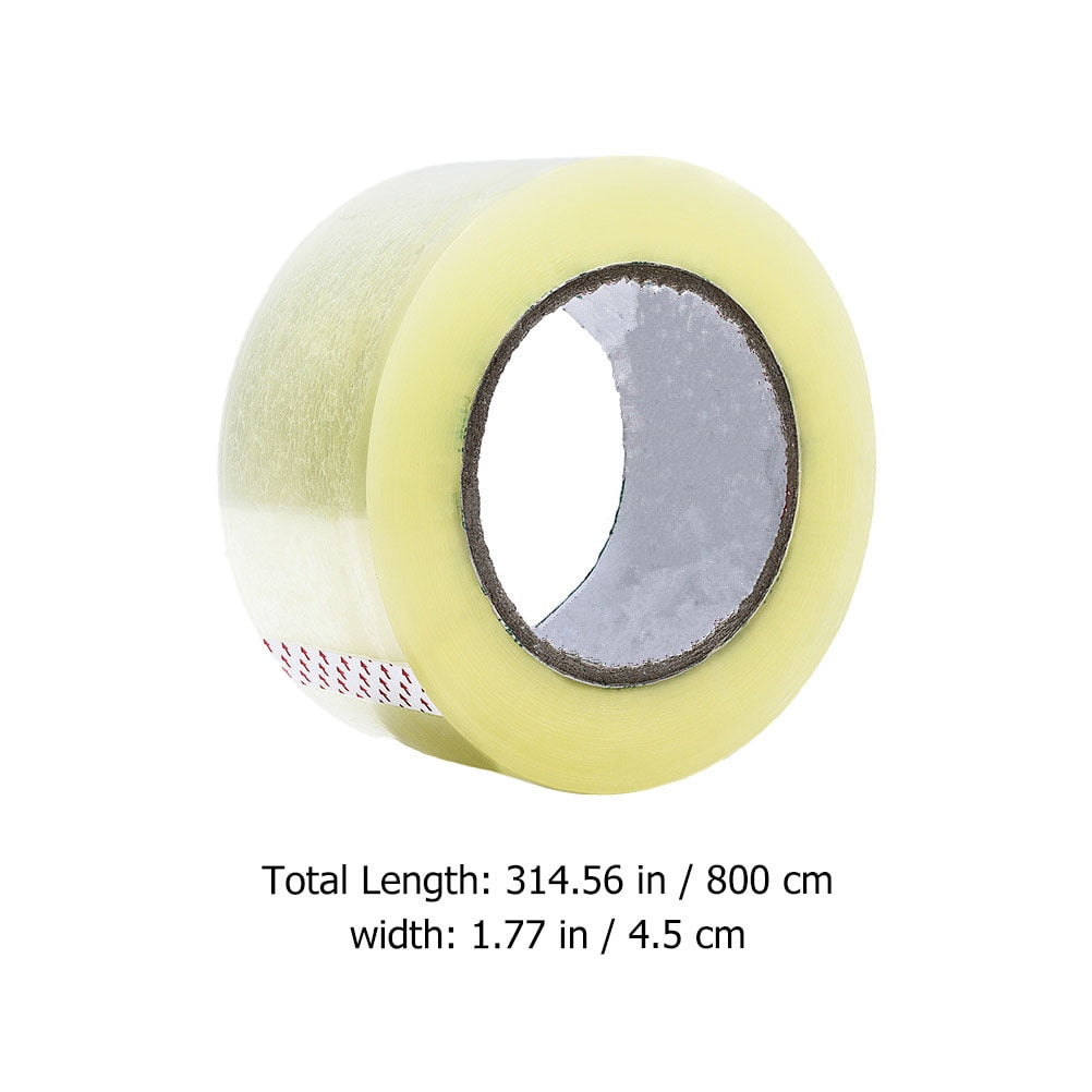 TAILTOSS 6Pack Packing Tape Transparent Striped Single Side for DIY Projects