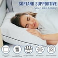 thumbnail image 2 of Hotel Collection Bed Pillows for Sleeping 4 Pack King Size Cooling Pillows Set of 4 for Back, Stomach or Side Sleepers, Super Soft Down Alternative Microfiber Filled Pillows, 2 of 14