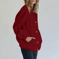 thumbnail image 5 of Duoif Womens Zip up Hoodies, Women's Autumn & Winter Cardigan - Hooded Pocket Sweatshirt Womens Sweatshirt Red M, 5 of 8