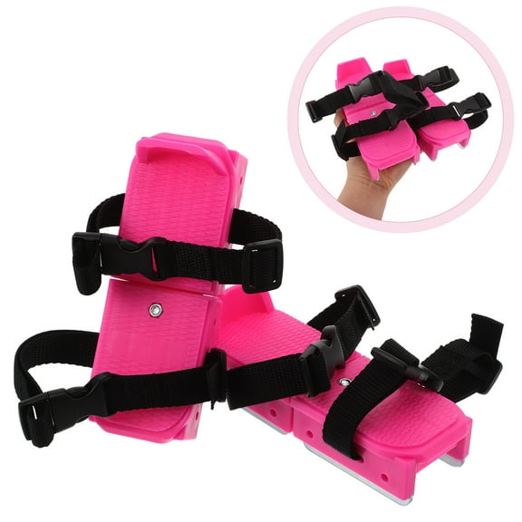 FRCOLOR 1 Pair Adjustable Ice Skates For Kids Beginner Winter Snow Skates Short Ski Shoes For Outdoor Snow Sports Mini Ski Skating Gear For Ice Snow