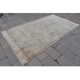 thumbnail image 3 of Green Rug, Turkish Rug, 5.9x10.5 ft, Handmade Rug, Large Rug, Floral Rug, Muted Rug, Oushak Rug, Organic Rug, Oriental Rug,Vintage Rug, 7480, 3 of 10