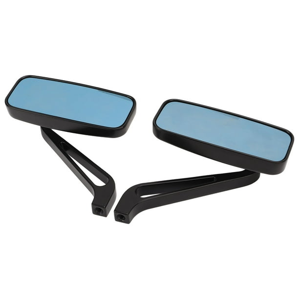 Espejo retrovisor para motocicleta cristal azul ahumado cuadrado