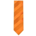 thumbnail image 5 of Jacob Alexander Boys' Prep Solid Color Tonal Stripe Neck Tie - Orange, 5 of 7