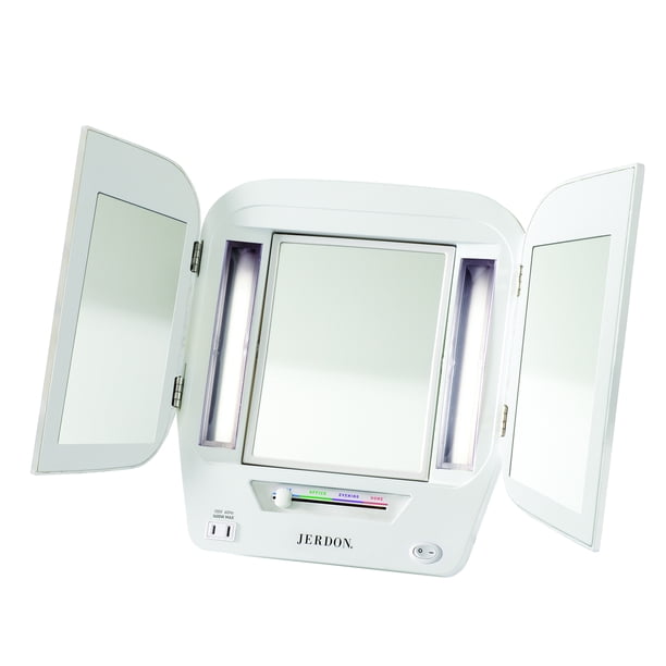 lighted makeup mirror 5x or 10x magnification