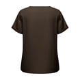 thumbnail image 5 of BUIGTTKLOP Womens Tops Short Sleeve Shirts Casual V Neck T Shirts Lightwieght Loose Fitted Tees, 5 of 6