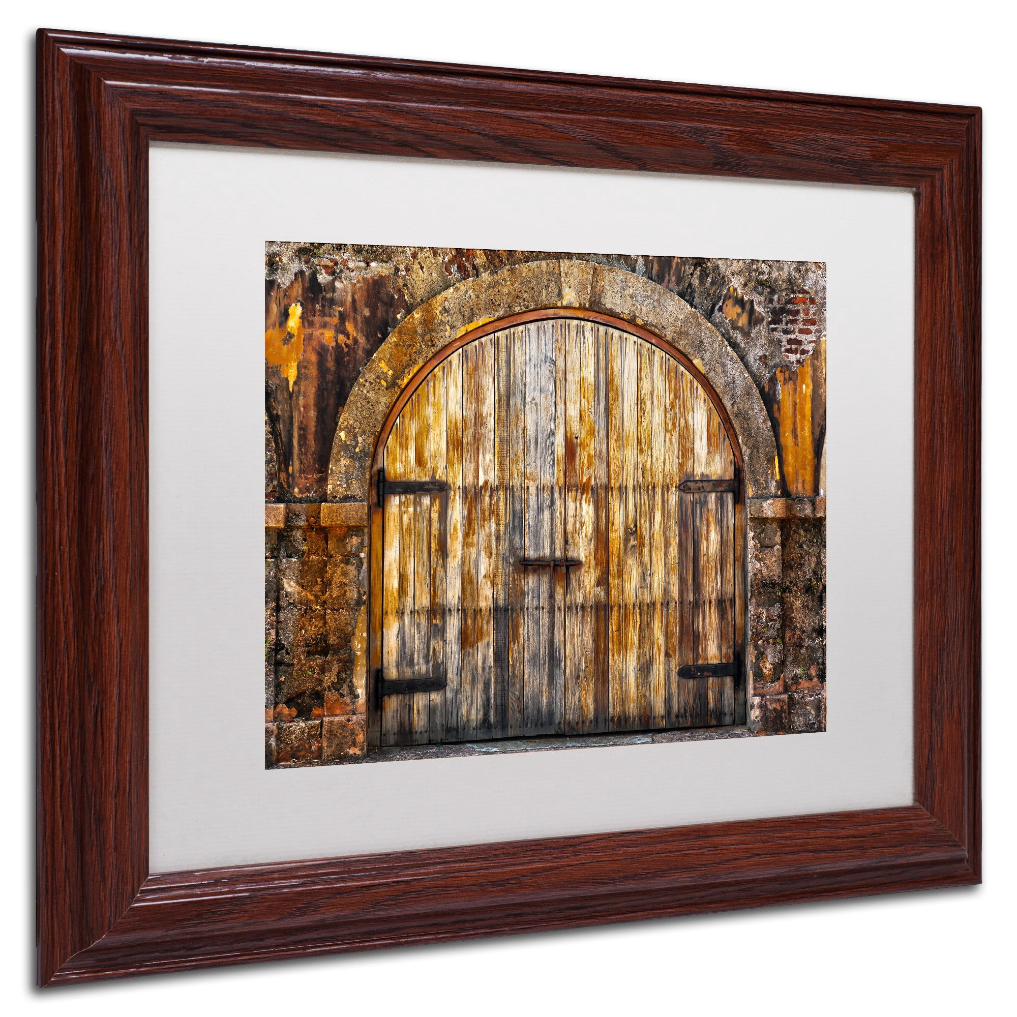Trademark Fine Art "Castillo de San Felipe del Morro 16" Canvas Art by CATeyes, White Matte, Wood Frame