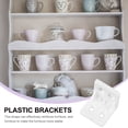 thumbnail image 4 of MasteelfCA 20pcs Plastic Brackets L Shape Right Angle Brackets Braces with 80pcs Screws, 4 of 7