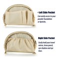 thumbnail image 4 of Bolsa de belleza cosmética Hekyip Half Moon Green de nailon impermeable, 4 of 8