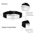 thumbnail image 5 of YRYG YRYG Men's Bracelet Silicone Sport Wristband Confirmation Gift for Dad 8.26 inch -TO MY DAD#01, 5 of 6