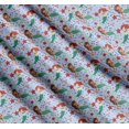 thumbnail image 3 of Soimoi Cotton Cambric Fabric Mermaid & Starfish Ocean Print Sewing Fabric Yard 42 Inch Wide, 3 of 7