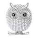 thumbnail image 2 of Broche de animales, pájaros, ramo, broches, aleación, decoración, elegantes broches de búho con perlas gris, 2 of 9