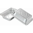 thumbnail image 4 of 25Pack Disposable Aluminum Foil Pans with Lids, Heavy Duty Bread Tins 2.25LB - Capacity 8.5x6.3” Takeout Pans, Tin Foil for Reheating, Baking, 4 of 4